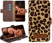 Bouletta Lederen Samsung Galaxy S10 Plus Hoesje - BookCase - Leopard
