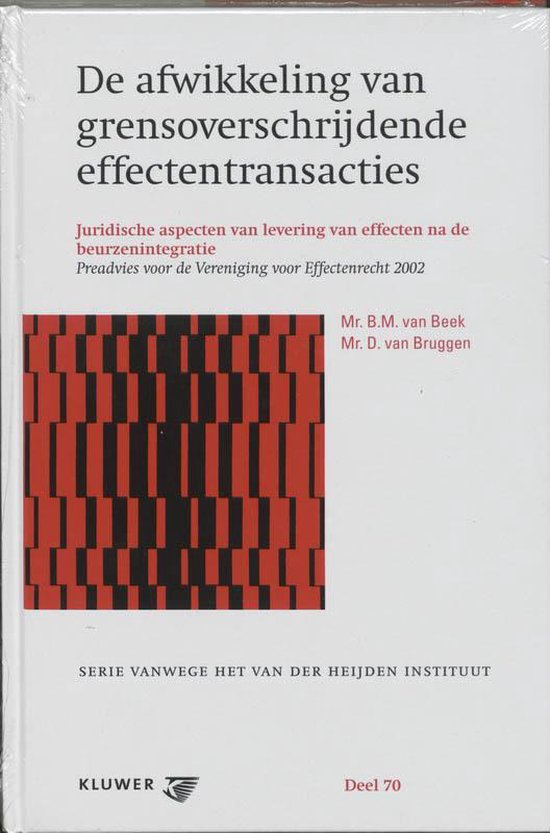 Serie vanwege het Van der Heijden Instituut te Nijmegen 70 - ... - cover