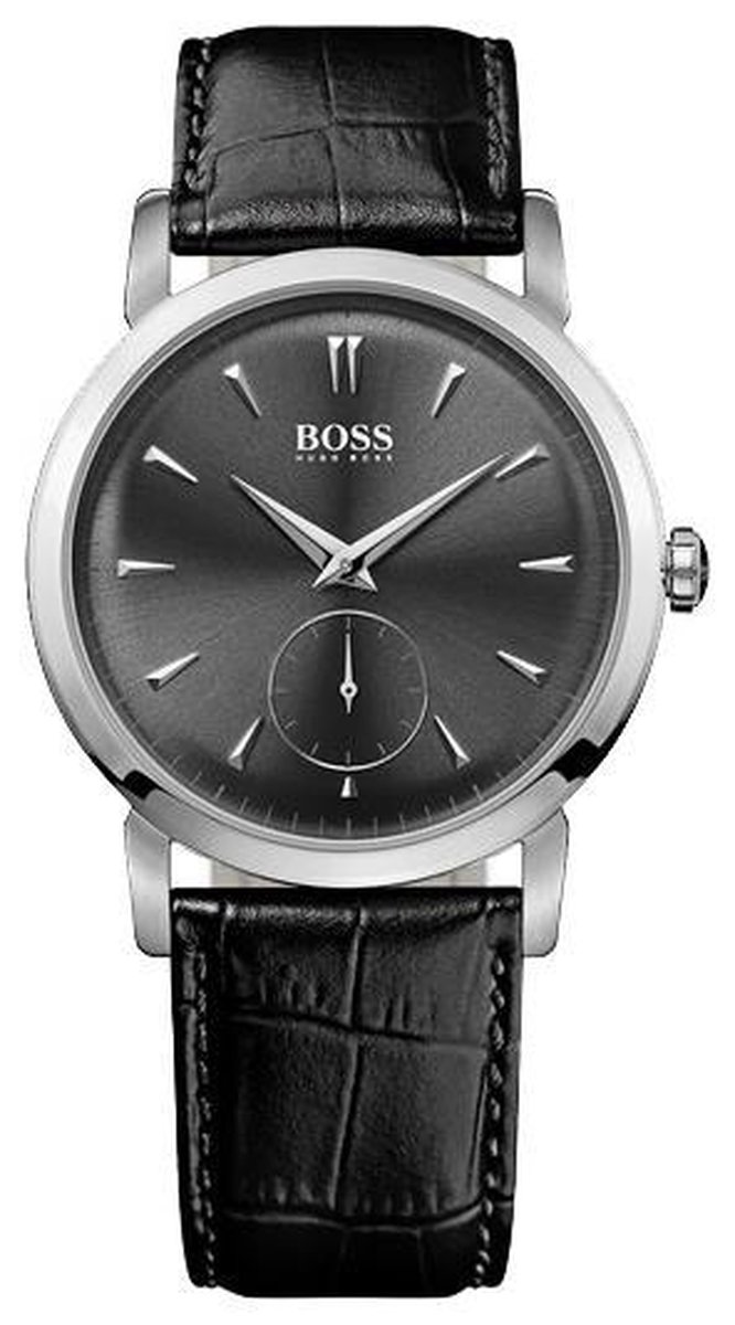 Hugo Boss Black HB1512429 Horloge - Leer - Zwart - 39 mm | bol.com
