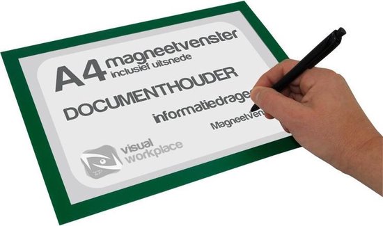 Magneetvensters A4 (incl. uitsnede) - Oranje