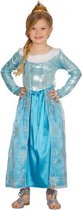Blauwe prinsessen jurk voor meisjes 110-116 (5-6 jaar)