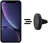 Shop4 - iPhone Xr Autohouder Magnetische Ventilatierooster Houder Zwart