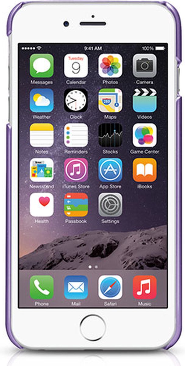 Macally - snap-on hoesje voor iPhone 6/s - paars