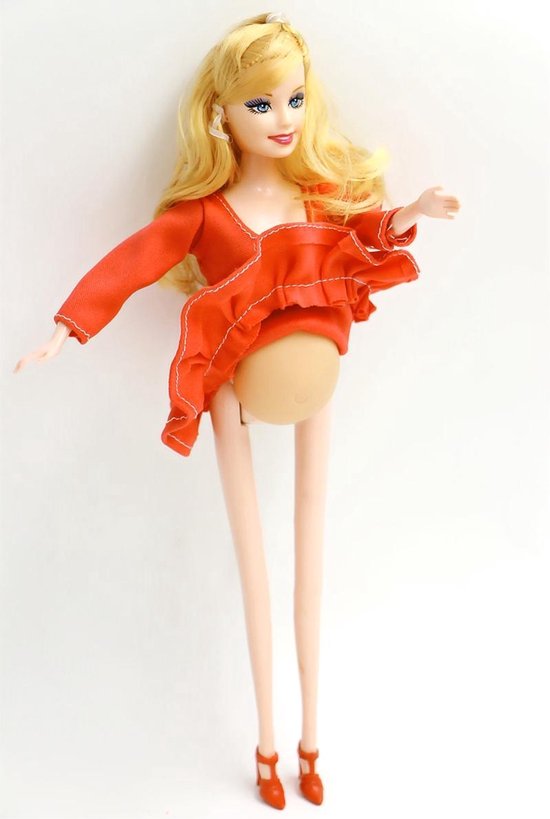 knoop Geneigd zijn besluiten Pop met baby - zwangere barbie | bol.com
