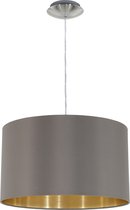 EGLO Maserlo - Hanglamp - 1 Lichts - Ø380mm. - Nikkel-Mat - Cappucino, Goud