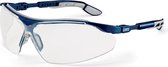 Uvex veiligheidsbril i-vo 9160-085 blauw/grijs montuur heldere lens UV 2-1.2 optidur NCH
