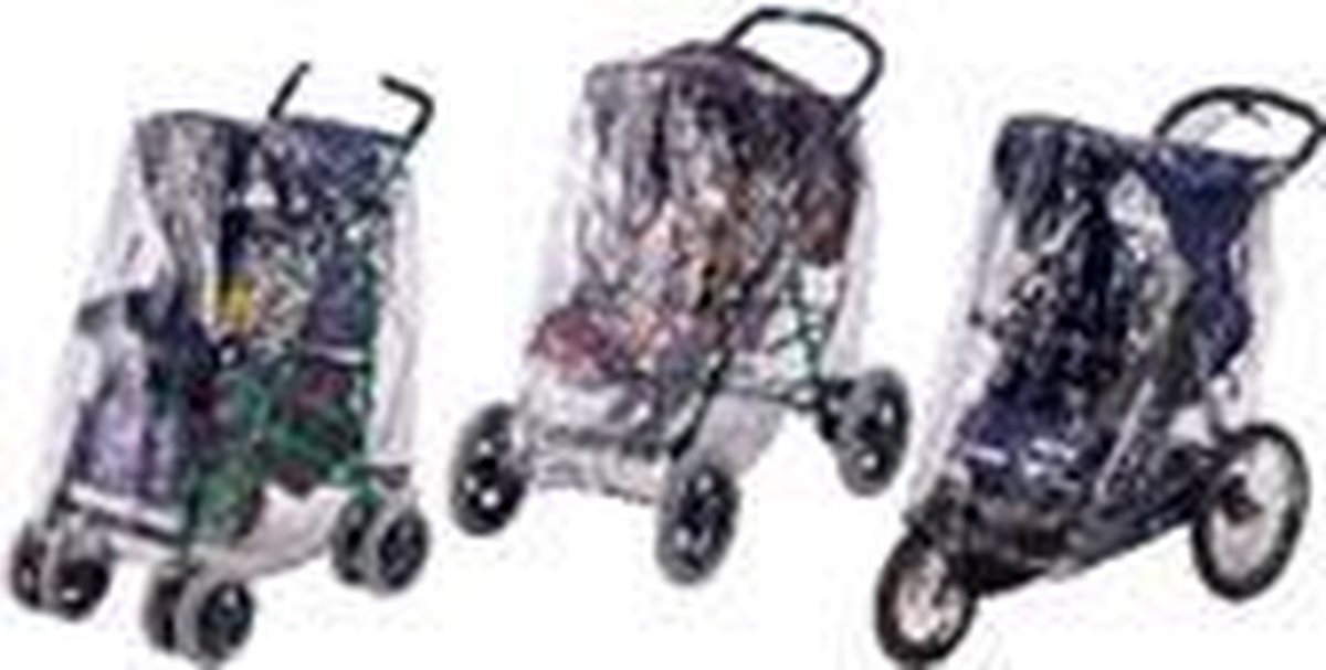 Reer - Universele Regenhoes XL - Transparant voor grote buggy en kinderwagen – foto 4