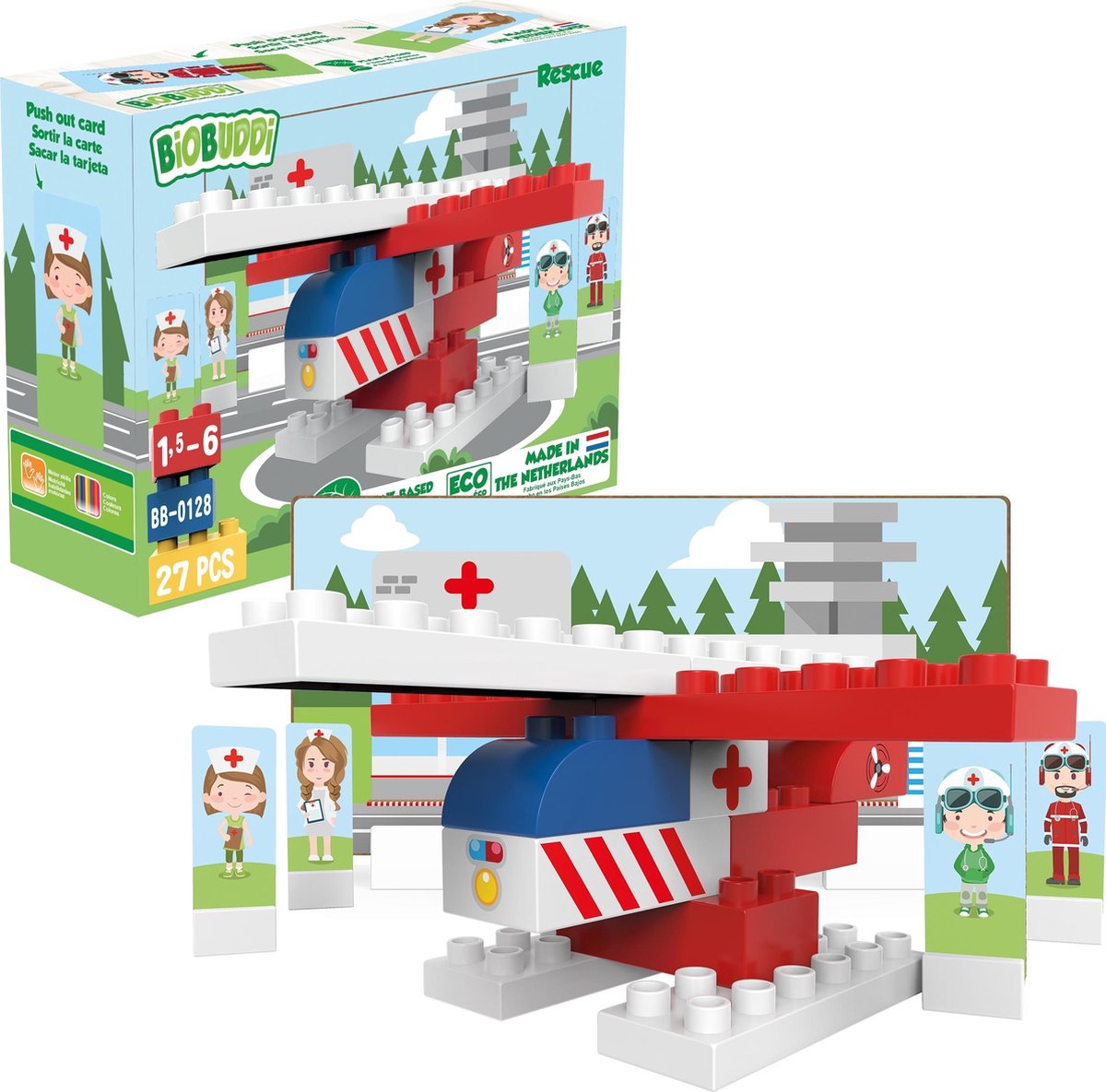 Biobuddi Blouwblokken Rescue Set 27st de BiOBUDDi en Multicolore – photo du produit