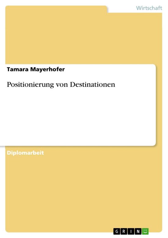 Positionierung von Destinationen - cover