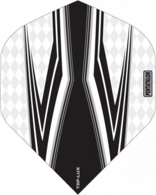 ABC Darts - Dart Flights en Dart Shafts - Pentathlon Spitfire Zwart Clear - 3 sets van Merkloos — afbeelding 2