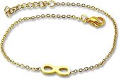 Bracelet Amanto Emer Gold - Femme - Acier 316L PVD doré - Infini - 18 + 3 cm