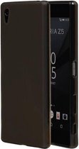 TPU Backcover Case Hoesje voor Sony Xperia Z5 Premium Grijs