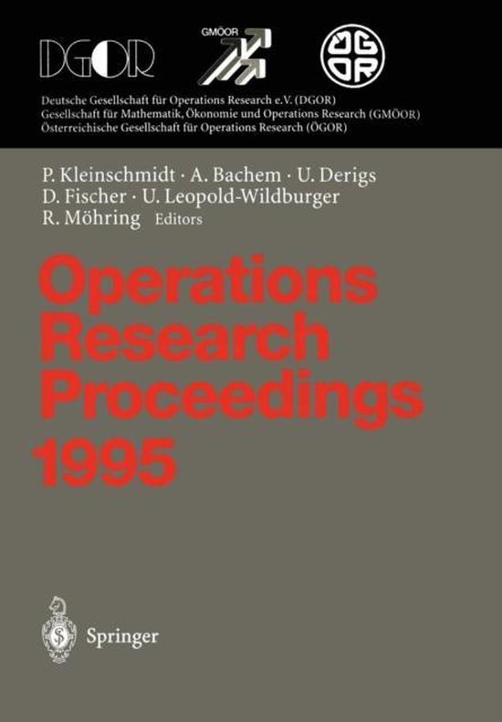 Operations Research Proceedings 1995 - cover