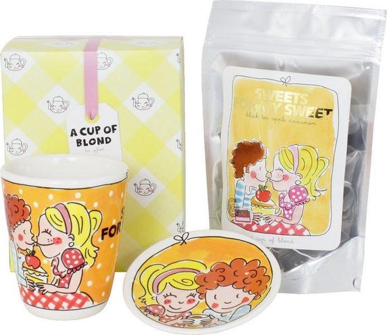 Blond Amsterdam Sweets my Sweet - beker - theetip - thee - 3-delig | bol.com