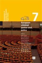 Governance of Security Research Papers (GofS)- European Criminal Justice and Policy