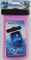 Universeel Waterproof Case / Pouch - geschikt voor smartphones tot 5,5 inch - Transparant Pink