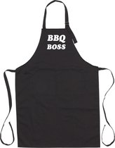 Mijncadeautje - Luxe BBQ schort - BBQ Boss - Zwart