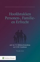 Boek cover Hoofdstukken personen-, familie- en erfrecht van T.J. Mellema-Kranenburg (Paperback)