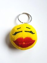 Emoticon Emoji Smiley sleutelhanger met geluid "Kus"