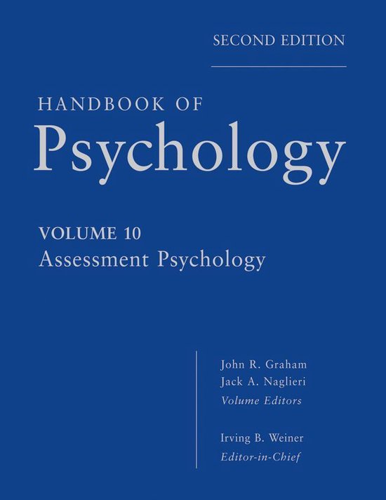 Handbook of Psychology 10 - Handbook of Psychology, Assessme ... - cover