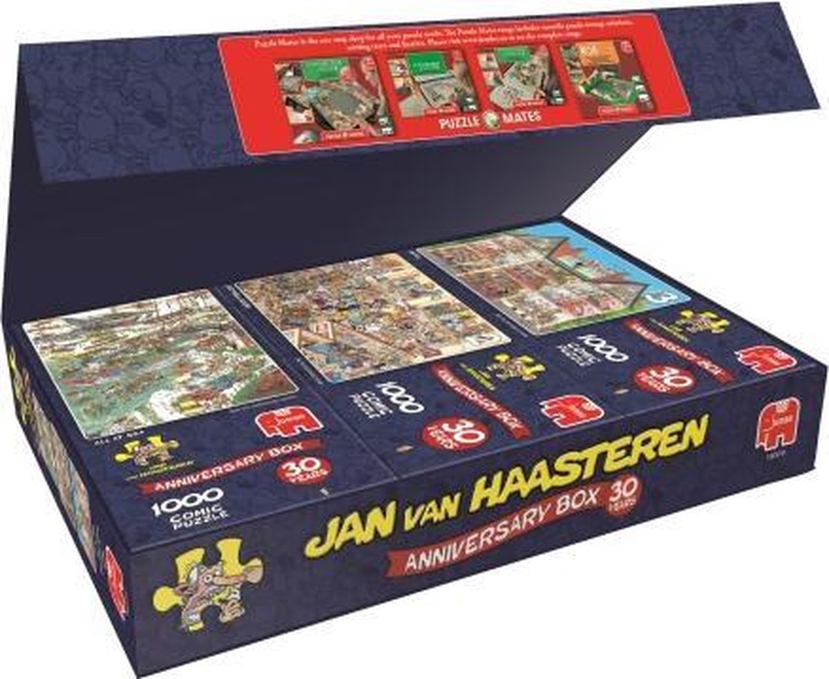 kanaal Pamflet Welkom Jan van Haasteren Jubileum Box 3 in 1 puzzel - 3 x 1000 Stukjes | bol.com