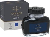 9x Parker Quink inktpot permanent blauw