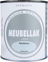 Hermadix Meubellak eXtra - Dekkend - Zijdeglans Babyblauw
