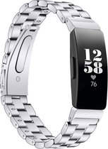 KELERINO. Bracelet en métal pour Fitbit Inspire (HR) - Link - Argent