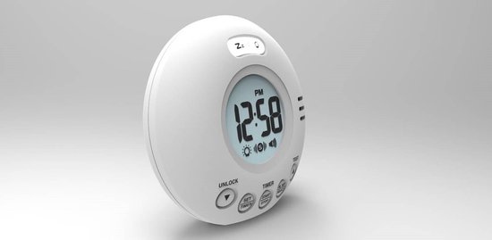 Geemarc Wake 'n' Shake Voyager reiswekker – met trillingen – 75dB