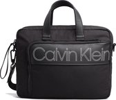 Calvin Klein Double Logo Laptoptas  - Zwart