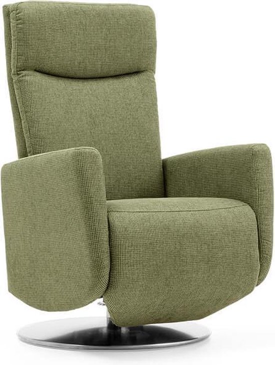 Elektrische stoffen sta-op stoel (kleur groen en zithoogte 45 cm) | bol.com