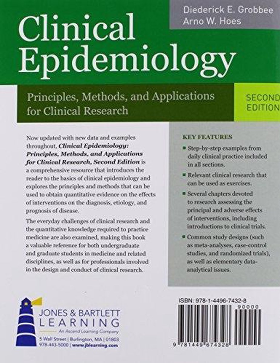 Clinical Epidemiology 9781449674328 Diederick E. Grobbee Boeken bol