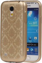 Goud Brocant TPU back case cover hoesje voor Samsung Galaxy S4 Mini