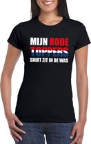 Mijn rode Toppers shirt zit in de was t-shirt zwart dames L