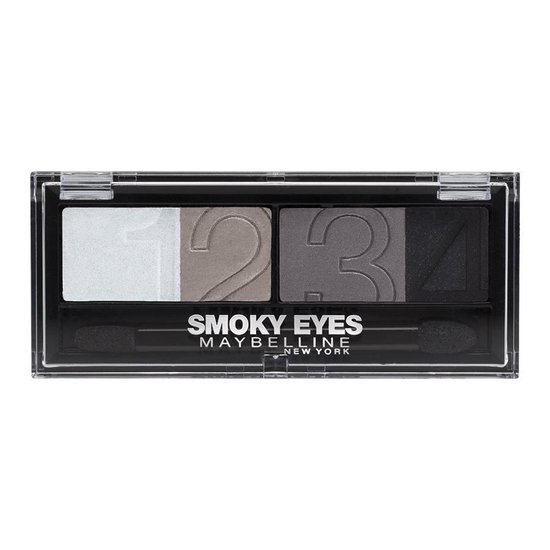 Maybelline Quads 32 Charcoal Smokes 4 tinten grijs Oogschaduw