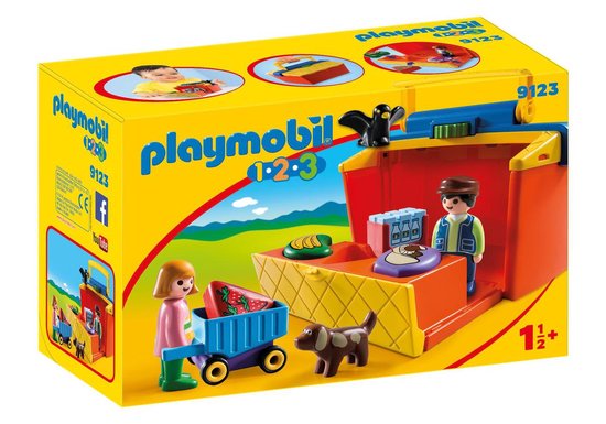 Ferme transportable avec animaux Playmobil 1.2.3. 6962