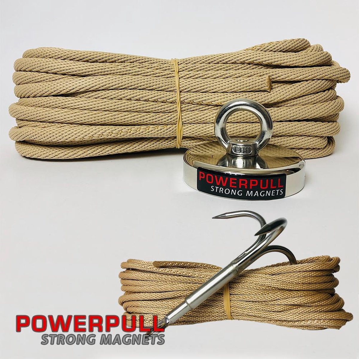 Vismagneet POWERPULL PP350 Powerpack voor professioneel magneetvissen