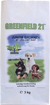 Greenfield 21 Puppy / Junior Lam & Rijst Brokken | 10 kg Hondenvoer