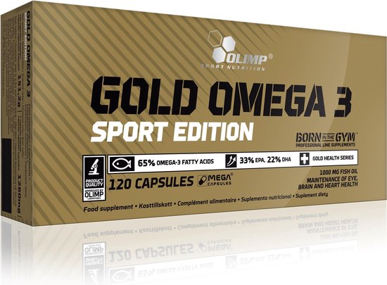 Olimp Supplements Gold Omega-3 Sport Edition - Essentiele Vetzuren EPA en DHA - 120 capsules