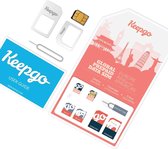 Keepgo 3-in-1 wereld simkaart inclusief 100MB (onbeperkt houdbaar*)