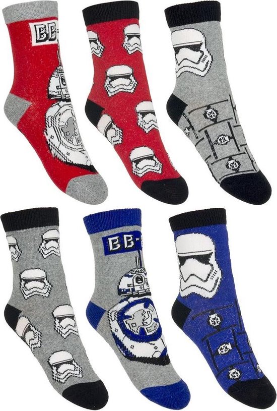 Nodig hebben aansluiten feit Star wars sokken maat 35/38 3 paar | bol.com