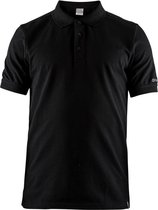 Craft Casual Polo Pique Heren Zwart maat 4XL