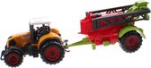 Jonotoys Tractor Met Aanhanger Farm Set Jongens 21 Cm Geel/rood