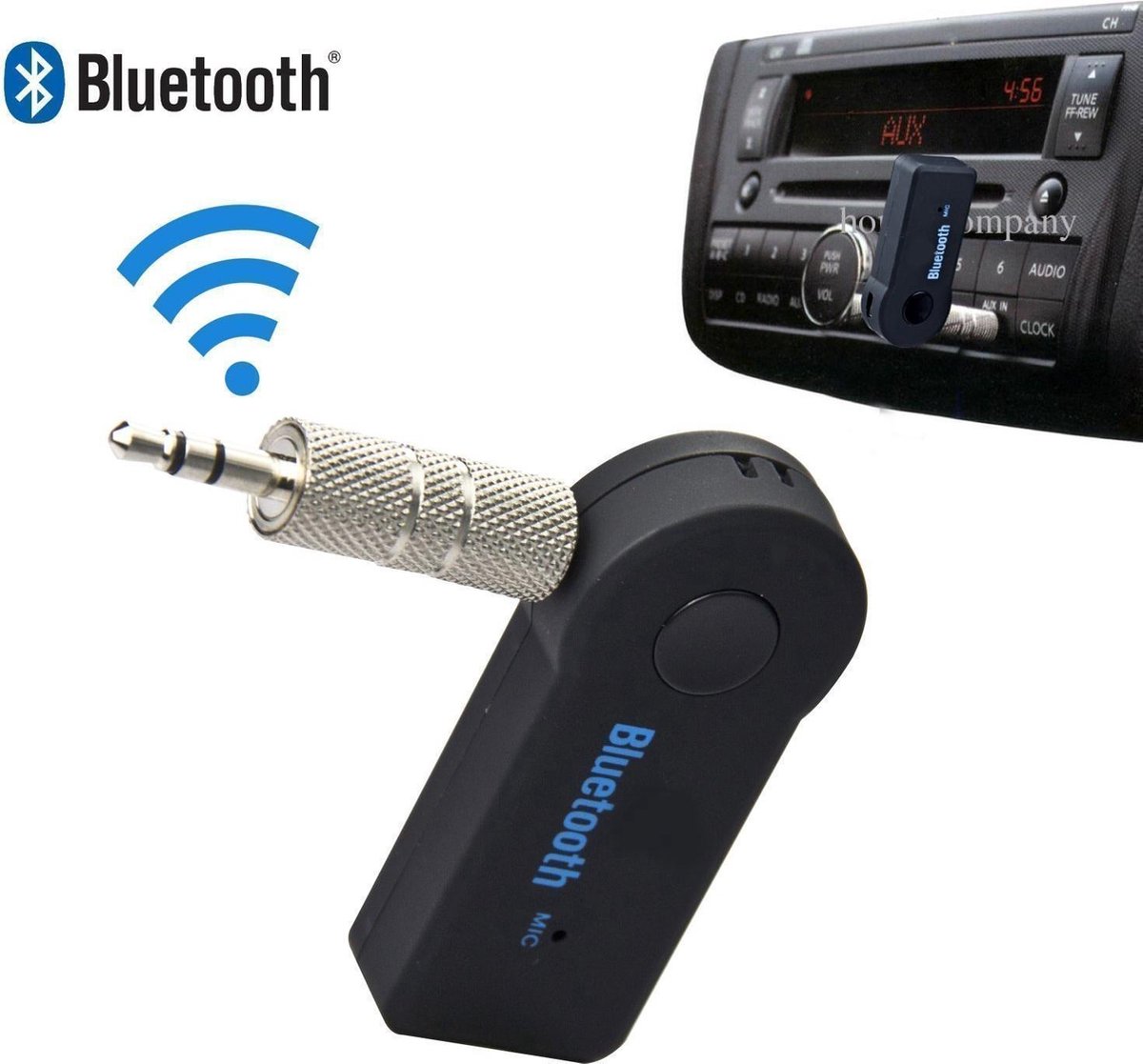 AUX Bleutooth Draadloze Ontvanger | Muziek streamen via Bluetooth |Handsfree carkit en thuisgebruik | MP3 Player 3.5mm | Bluetooth Speaker - DERAAD