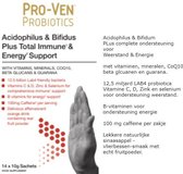 Pro-Ven probiotica weerstand & energie: lab4 met vezels, vitaminen, guarana en glucanen, 14 sachets.