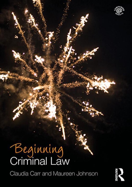 Beginning Criminal Law - cover