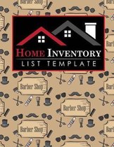 Home Inventory List Template