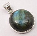 Natuursieraad - 925 sterling zilver labradoriet ketting hanger pendant - luxe edelsteen sieraad - handgemaakt Natuursieraad - 925 sterling zilver labradoriet ketting hanger pendant - luxe edelsteen sieraad - handgemaakt