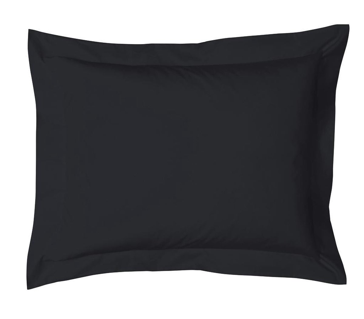HnL Living - Kussensloop - Perkal - 60 x 70 cm - Jet Black