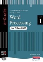 E-Quals Level 1 Word Processing For Office 2000